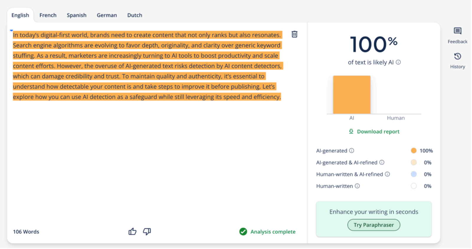 QuillBot AI Detector – Yapay Zeka İçerik Tespit Aracı - Görsel 3