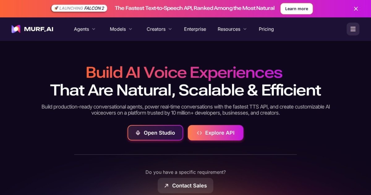 Murf AI – Yapay Zeka Seslendirme ve Dublaj Platformu ürün görseli