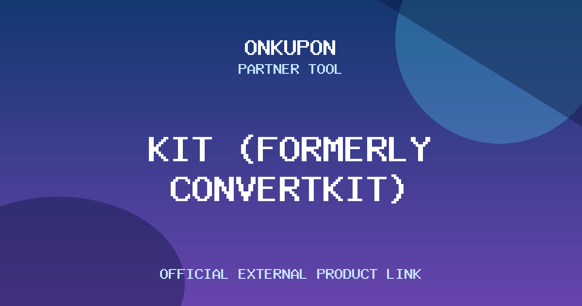 Kit (formerly ConvertKit) OnKupon partner aracı