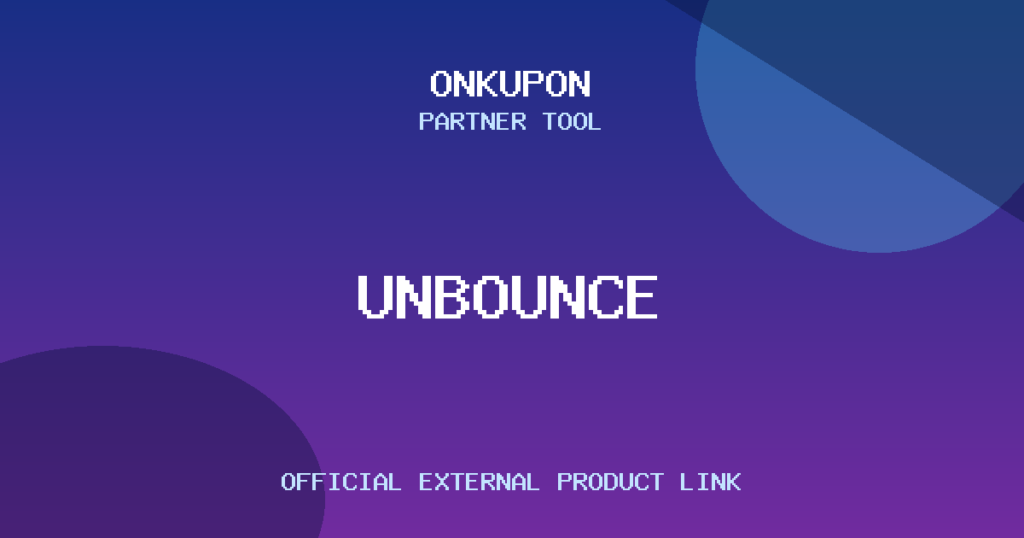 Unbounce OnKupon partner aracı